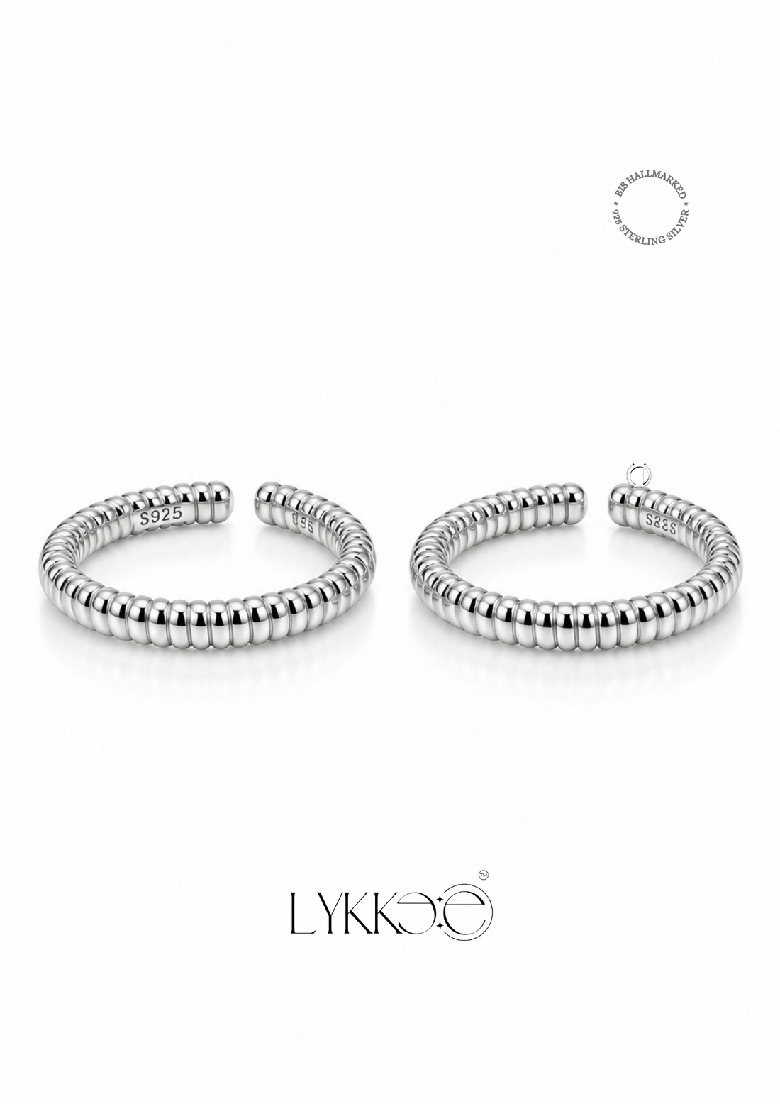 Beaded Curve Toe Ring