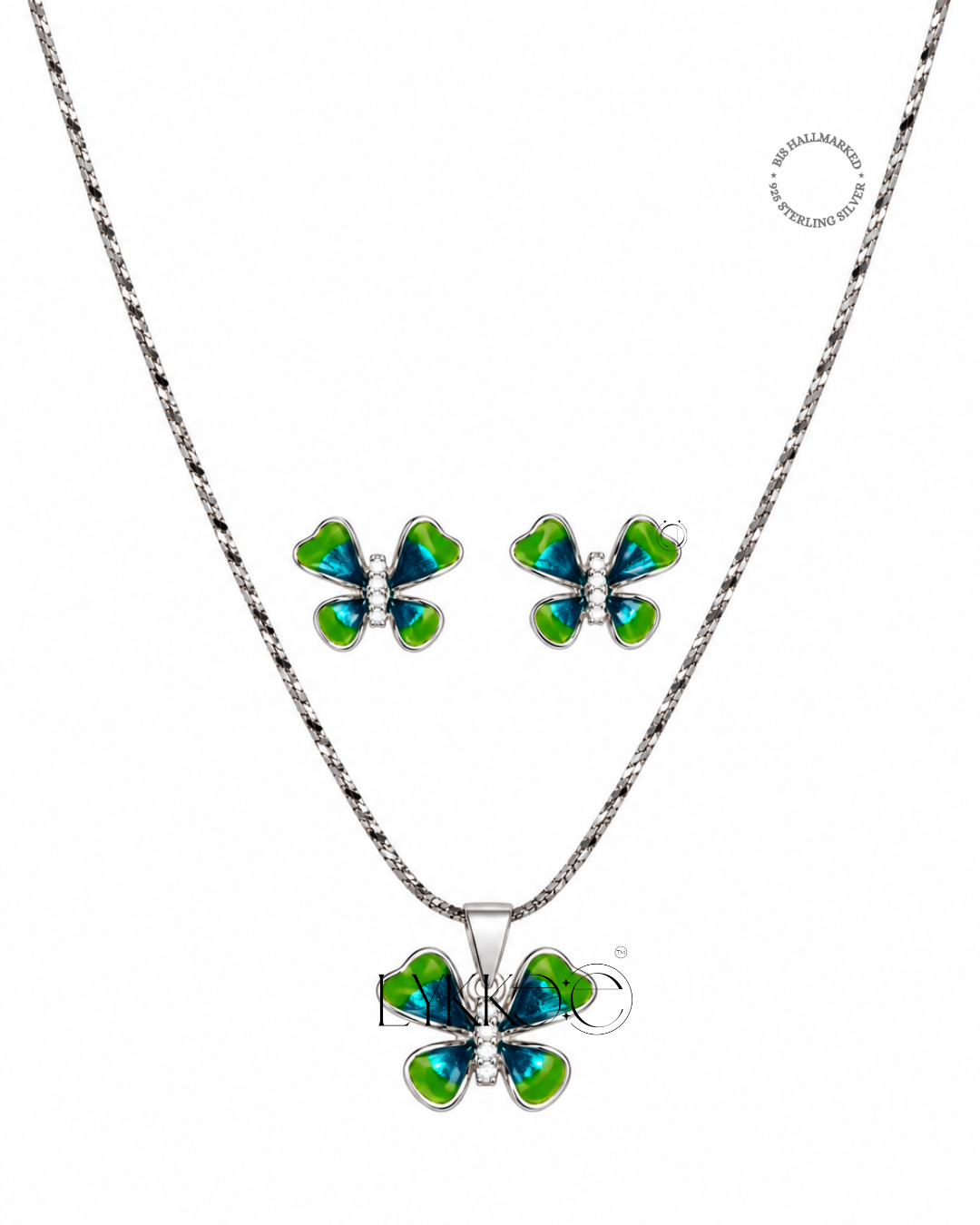 Enchanted Butterfly Pendant Set