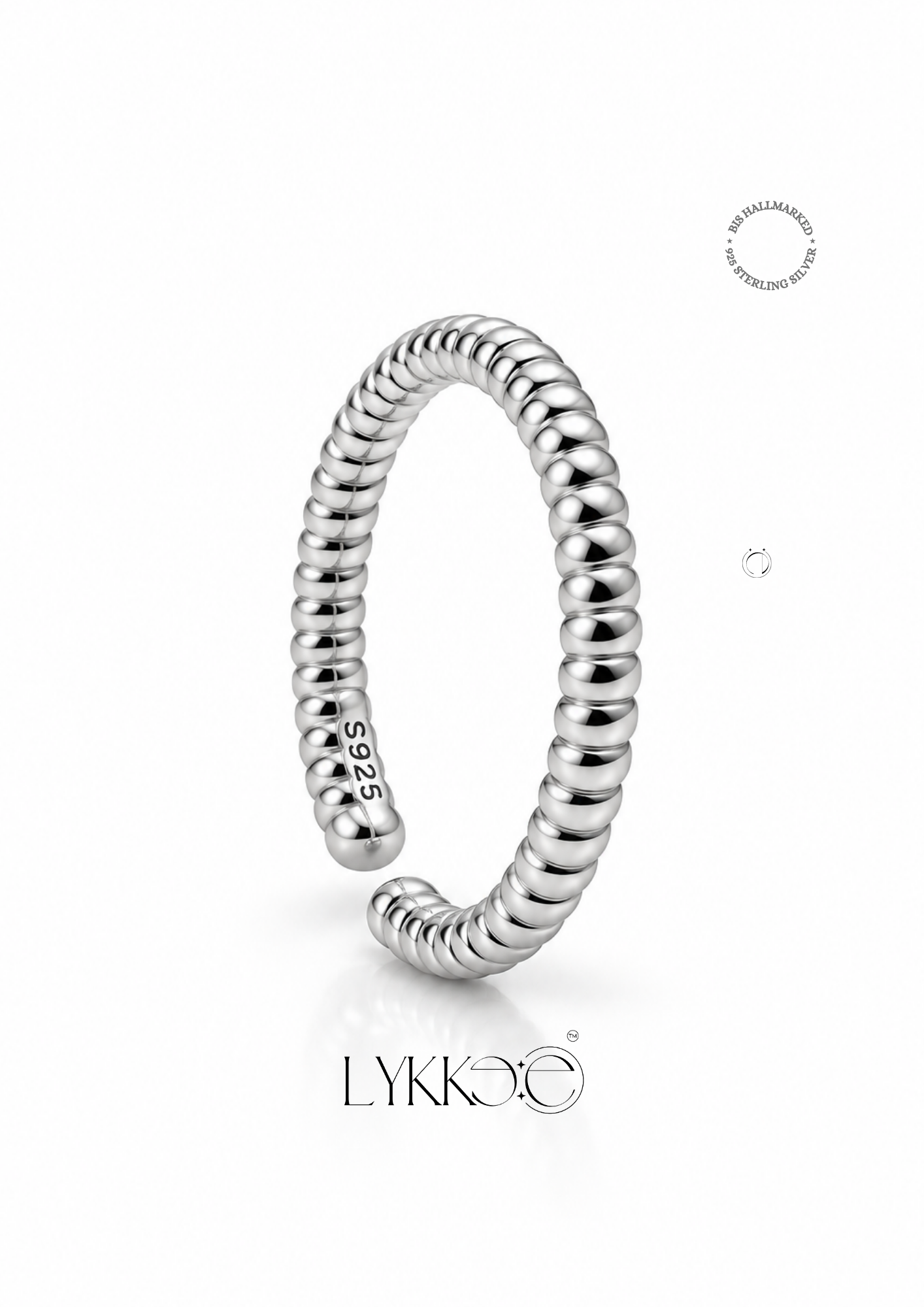 Beaded Curve Toe Ring