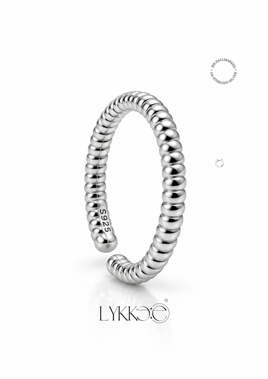 Beaded Curve Toe Ring