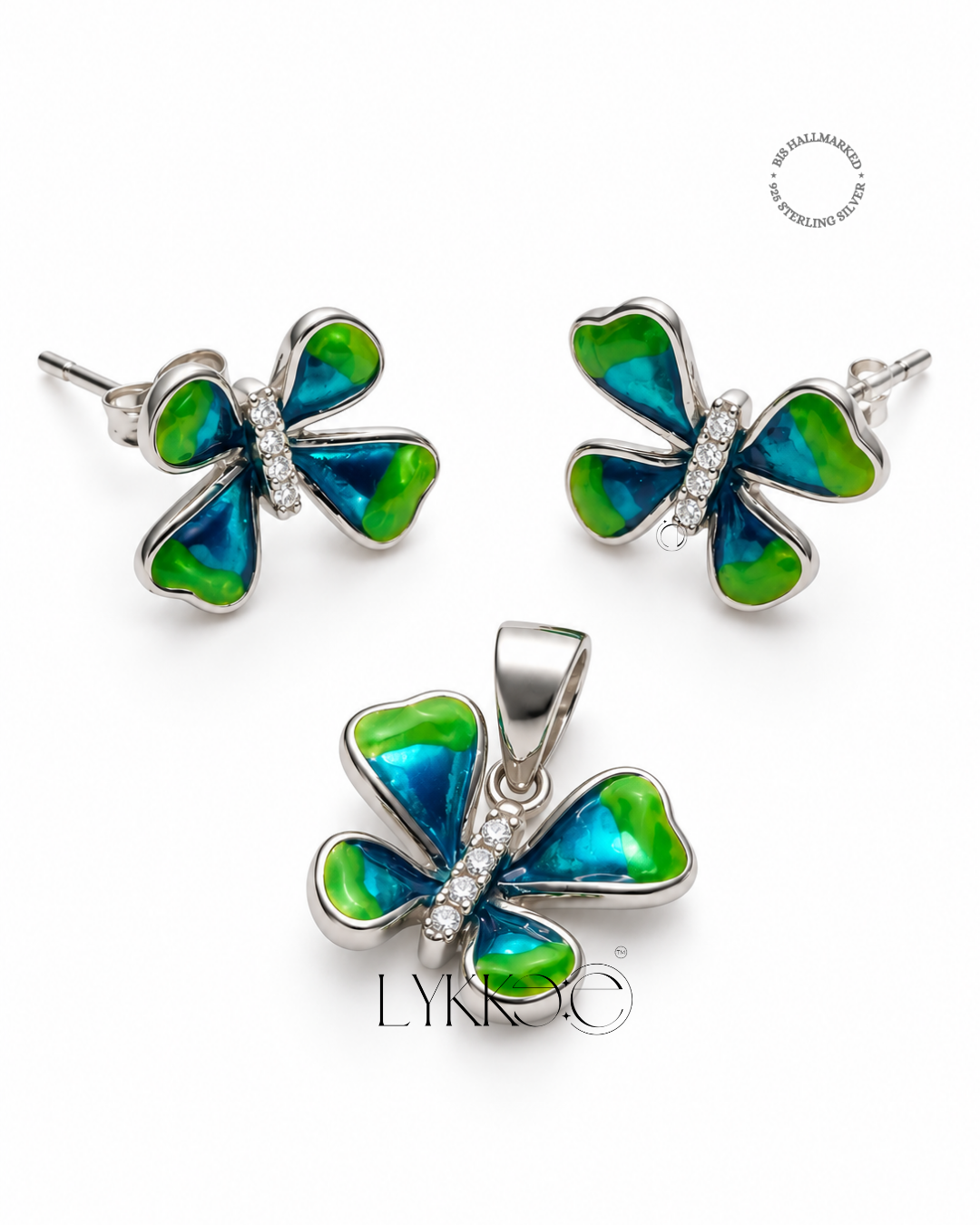 Enchanted Butterfly Pendant Set