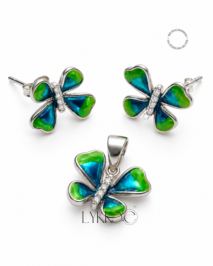 Enchanted Butterfly Pendant Set
