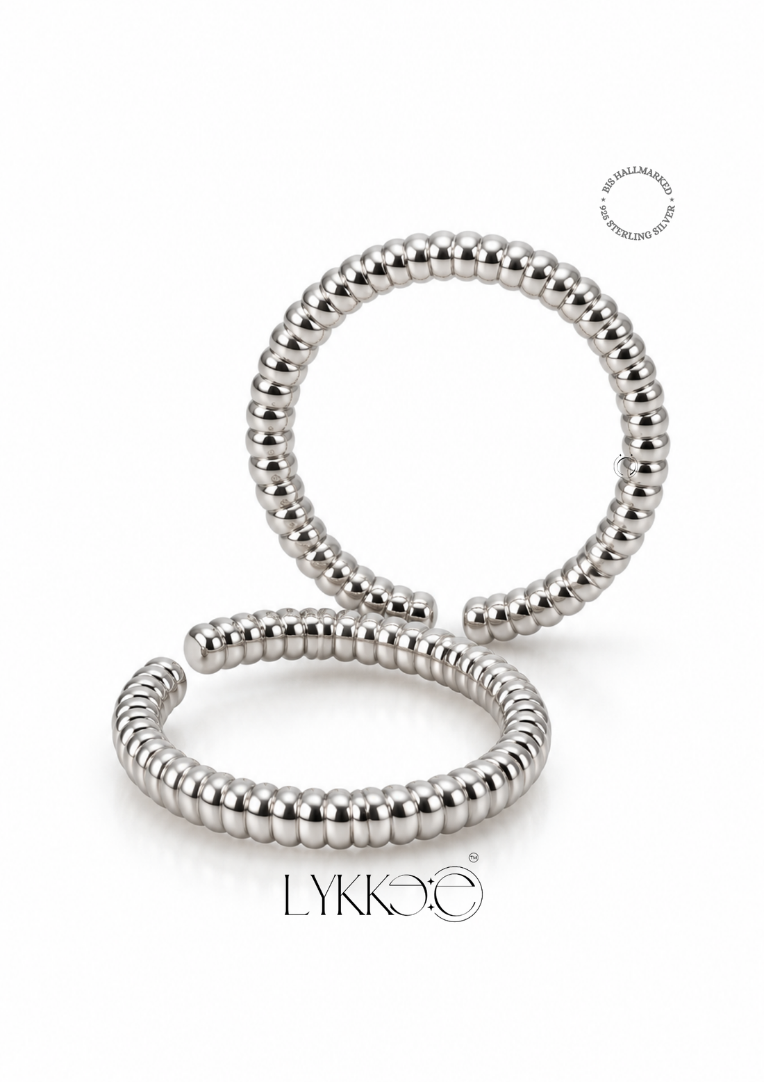 Beaded Curve Toe Ring