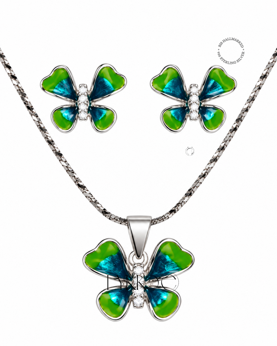 Enchanted Butterfly Pendant Set